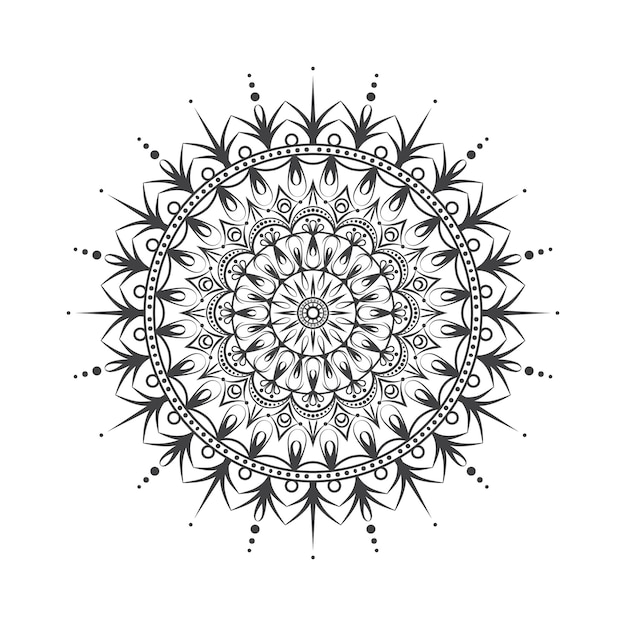 Floral Elements Mandala Design in Vector