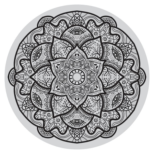 Floral Etnhic Mandala Art