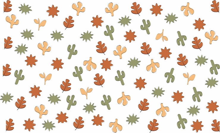 Vector floral fall design pattern for background texture material