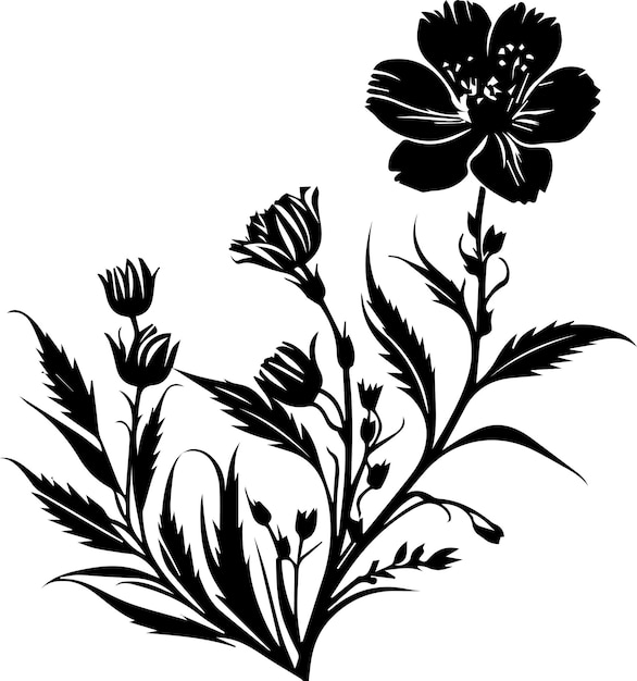 Vector floral flower vector illustration