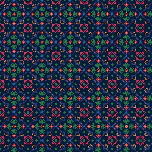 Floral flowers seamless pattern