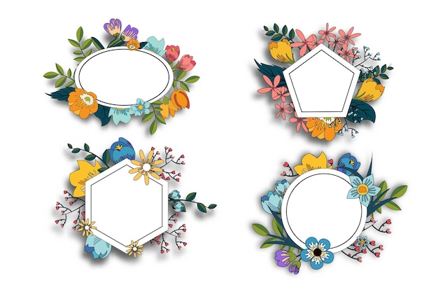 floral frame background