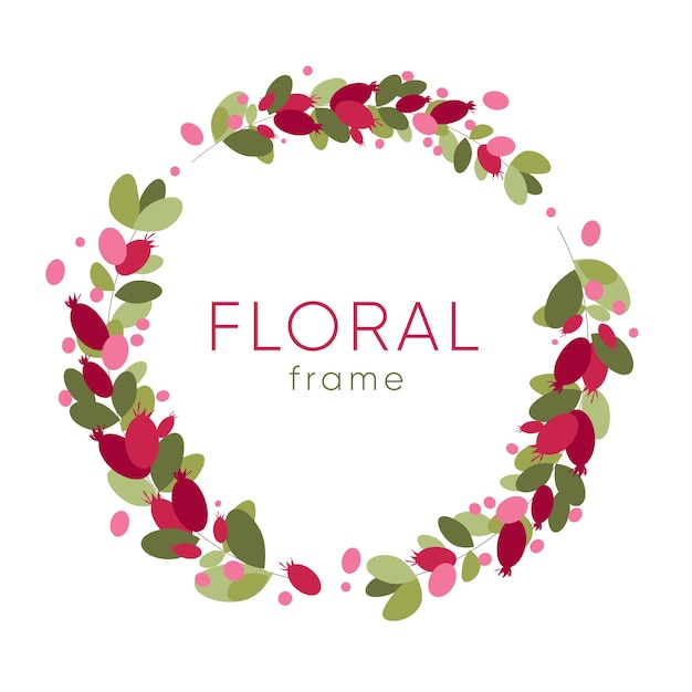 Floral frame background