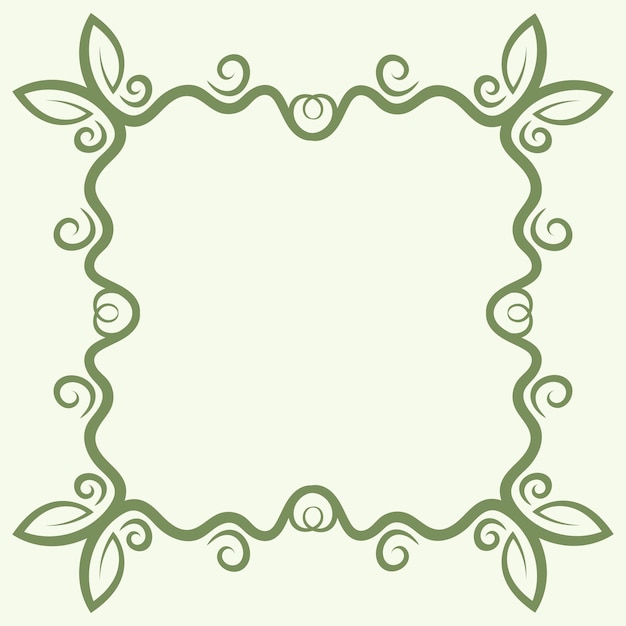 Floral frame decoratie vector achtergrondontwerp