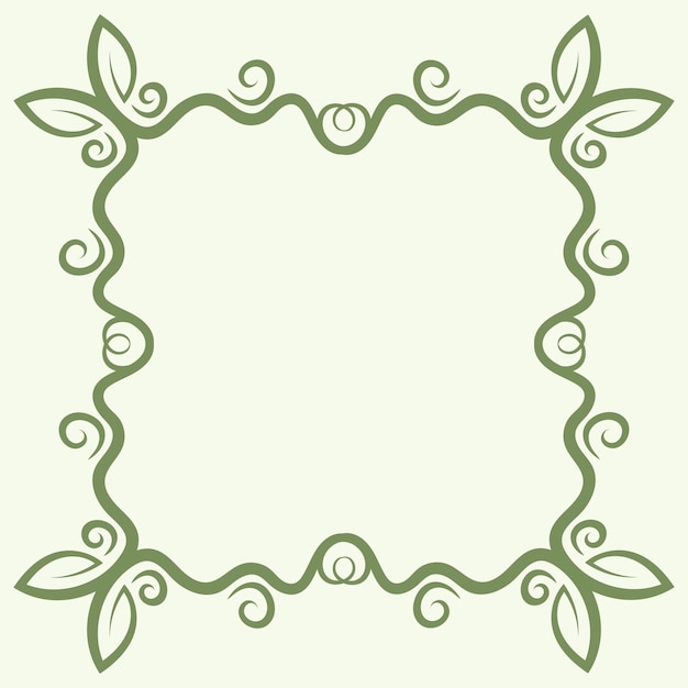 Floral frame decoratie vector achtergrondontwerp