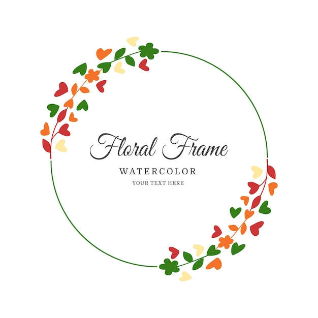 Floral frame design