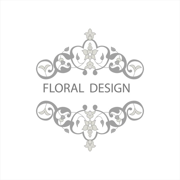 Floral frame elements for design