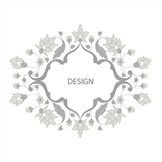 Floral frame elements for design