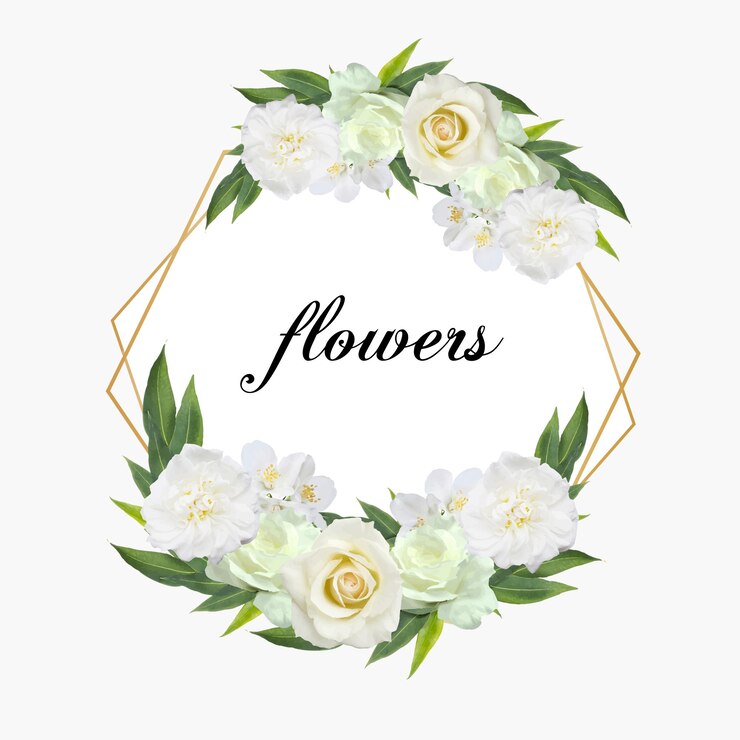 Floral frame met lege ruimte