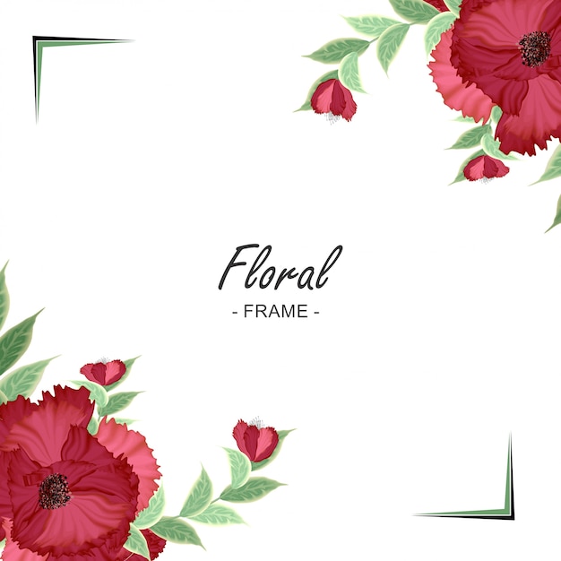 Floral frame ontwerp