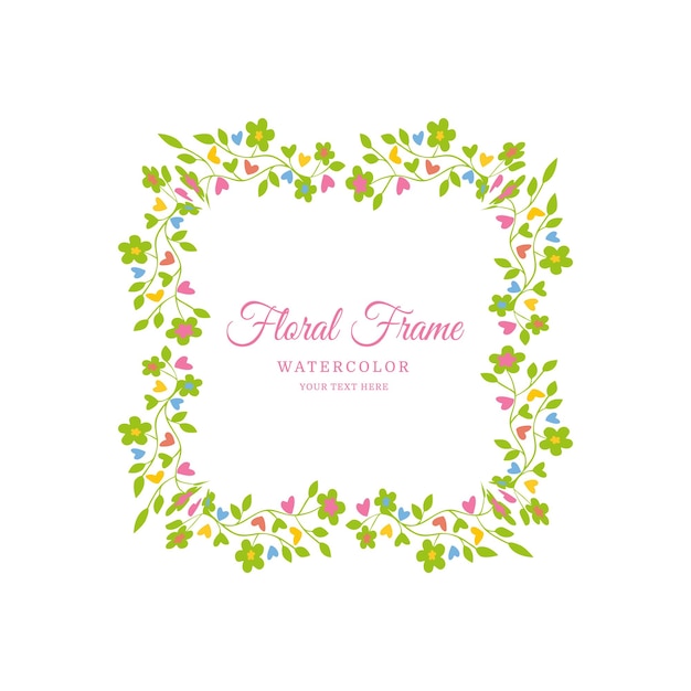 Floral frame ontwerp