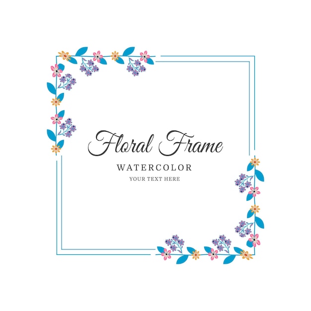 Floral frame ontwerp