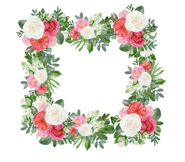 花柄ピンクの花結婚式の招待状に最適