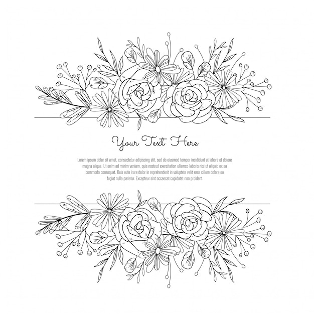 Floral Frame for wedding