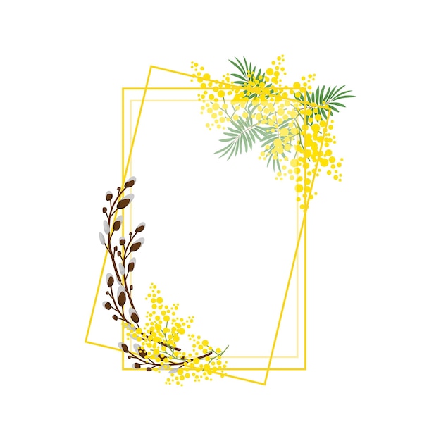 Vector floral of frame.