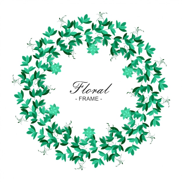 Vector floral frames