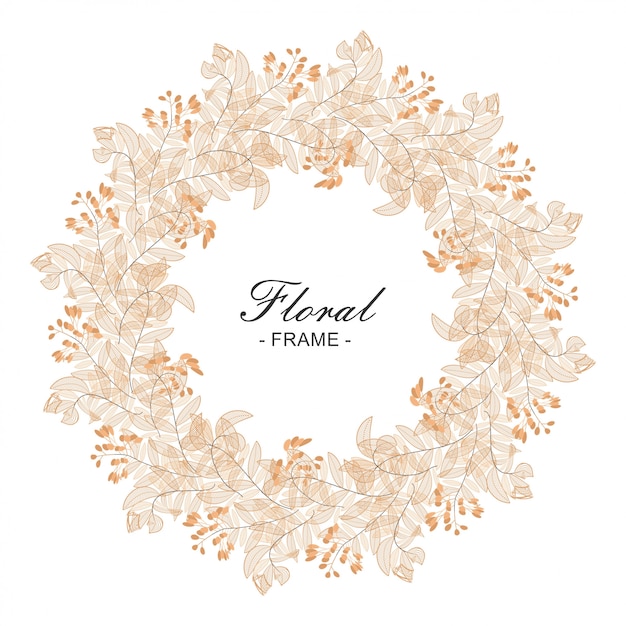 Vector floral frames