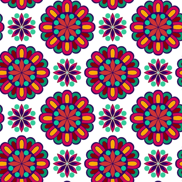 Floral Garden Pattern, Vector Backgroud