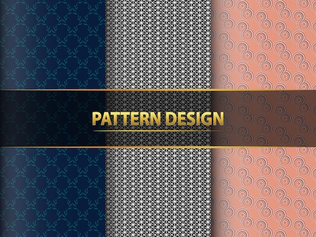 Floral and geometric pattern design collection