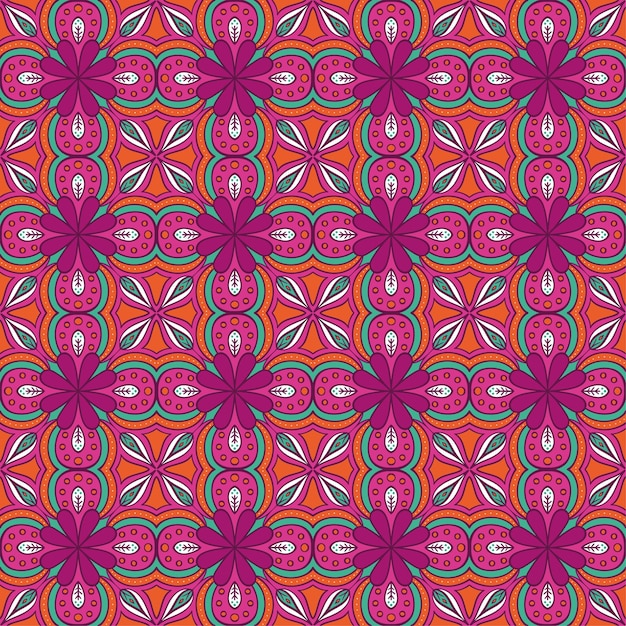 Floral geometric pattern