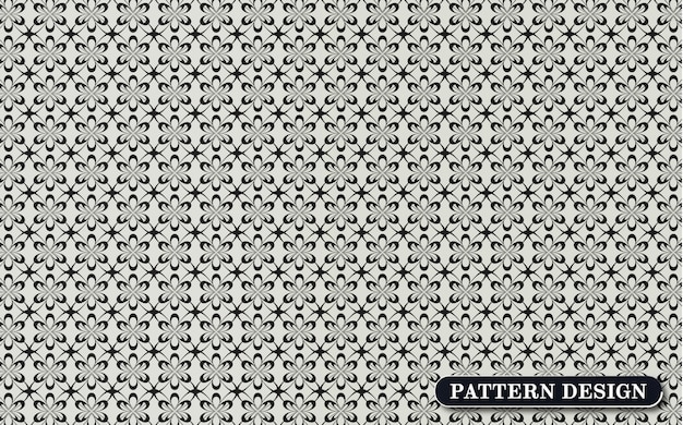 Floral and geometrical seamless pattern