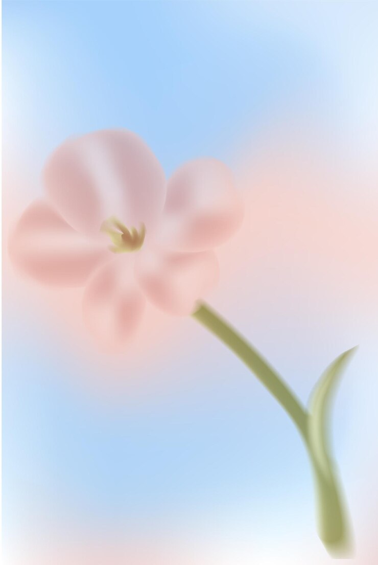 Vector floral gradient background vector illustration