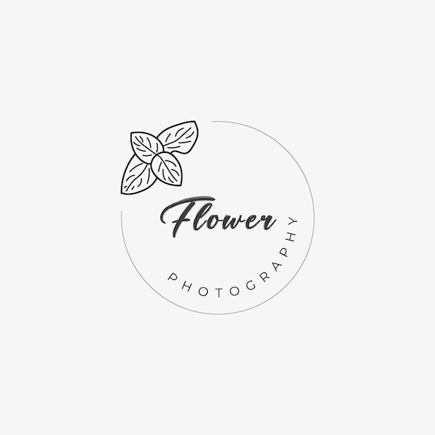 Vector floral graphics flower sin logo