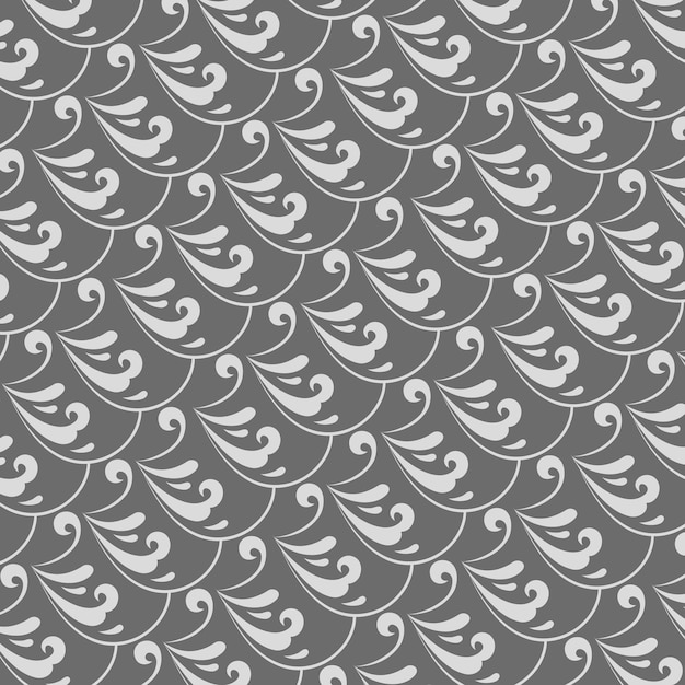 Vector floral gray background