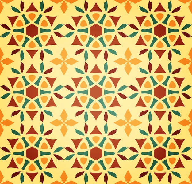 Vector floral islamic seamless pattern