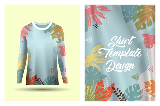 Floral jurk sjabloon ontwerpconcept