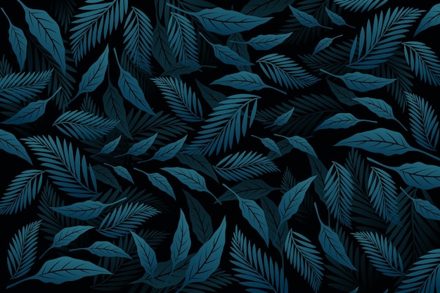 Floral leaf background