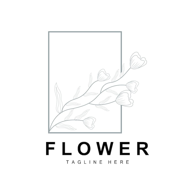 Floral Logo Leaves And Flowers Botanical Garden Vector Floral Design Of Life