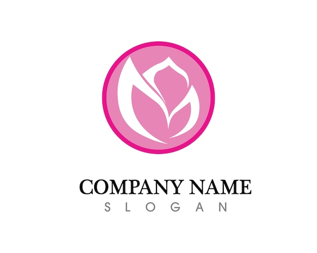 Floral logo template