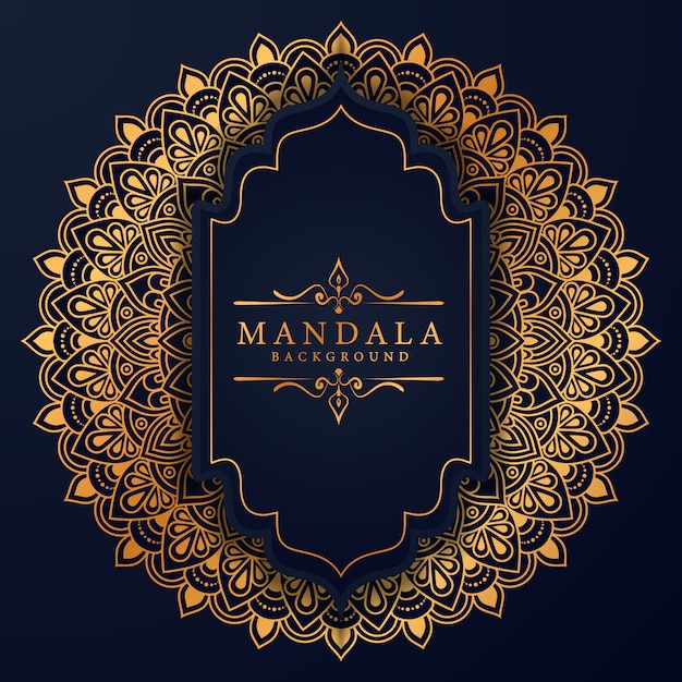 floral luxury mandala background arabesque style