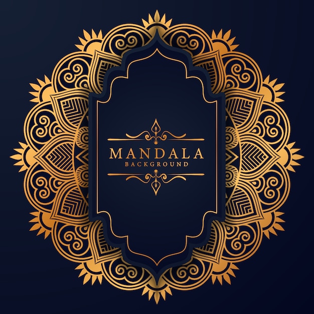 Floral luxury mandala background arabesque style