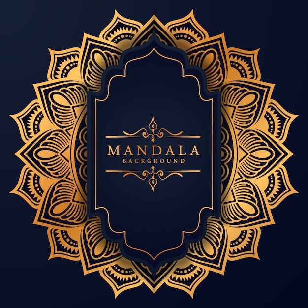 Floral luxury mandala background arabesque style