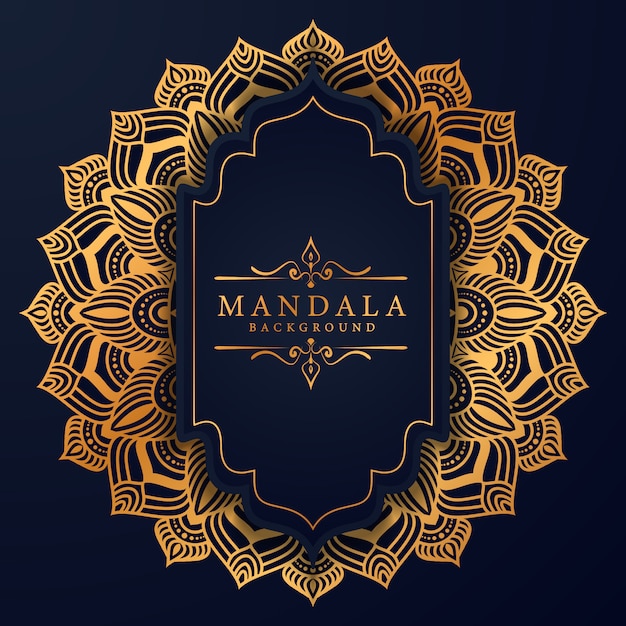 Floral luxury mandala background arabesque style