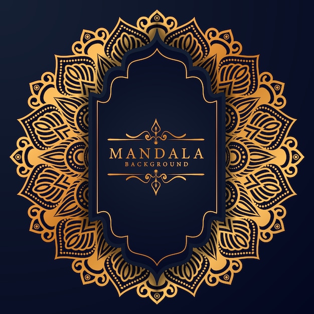 Floral luxury mandala background arabesque style