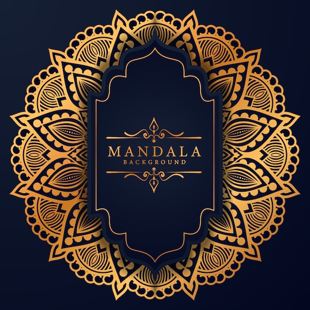 Vector floral luxury mandala background arabesque style