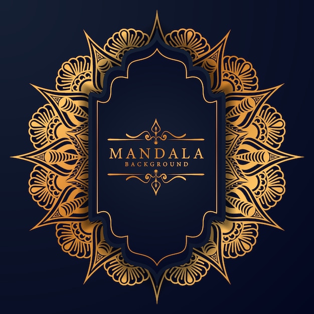 Floral luxury mandala background arabesque style