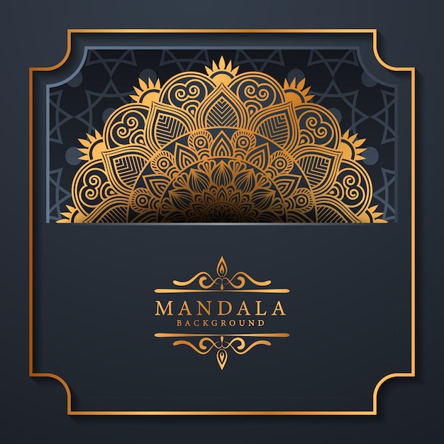 floral  luxury mandala background arabesque style