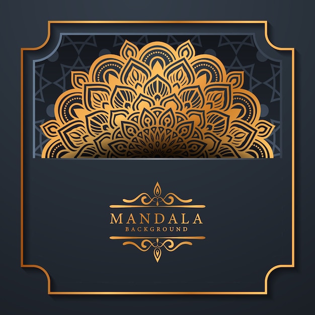 floral  luxury mandala background arabesque style