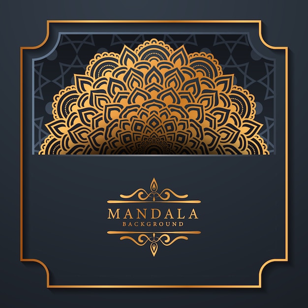 floral  luxury mandala background arabesque style