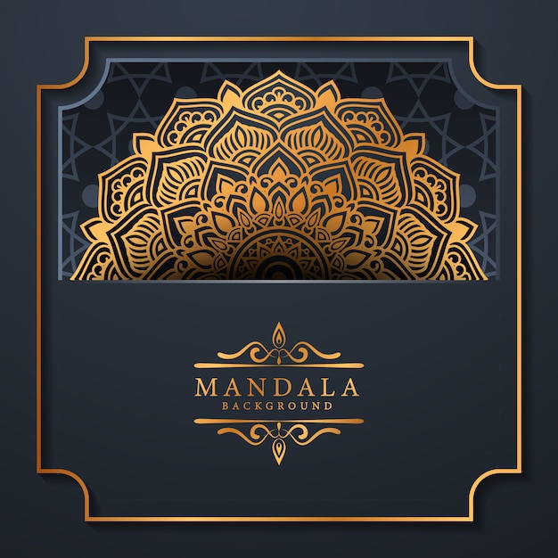 floral  luxury mandala background arabesque style