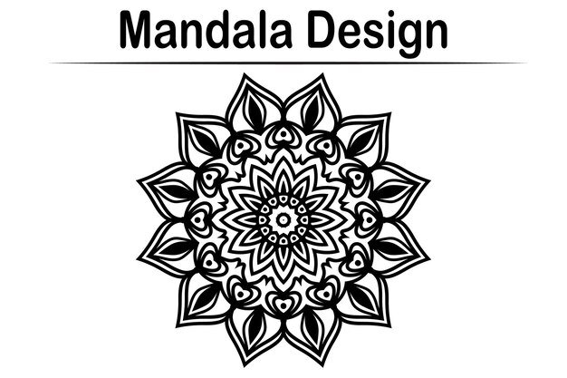 Floral luxury ornamental vector indian background mandala design