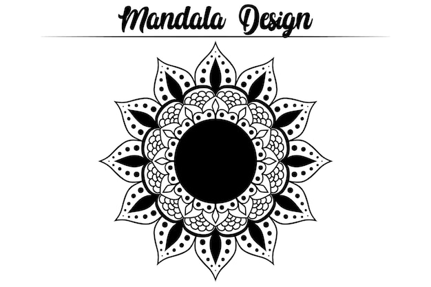 Floral luxury ornamental vector indian background mandala design