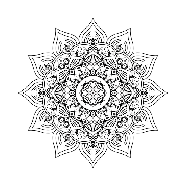 Mandala floreale design di sfondo