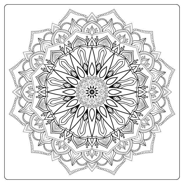 Floral Mandala background design
