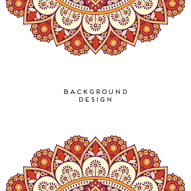 floral mandala background