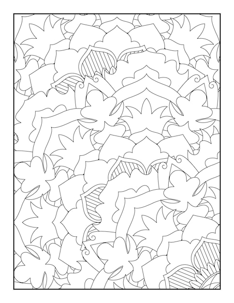 Floral mandala coloring page Coloring page for adults and kids